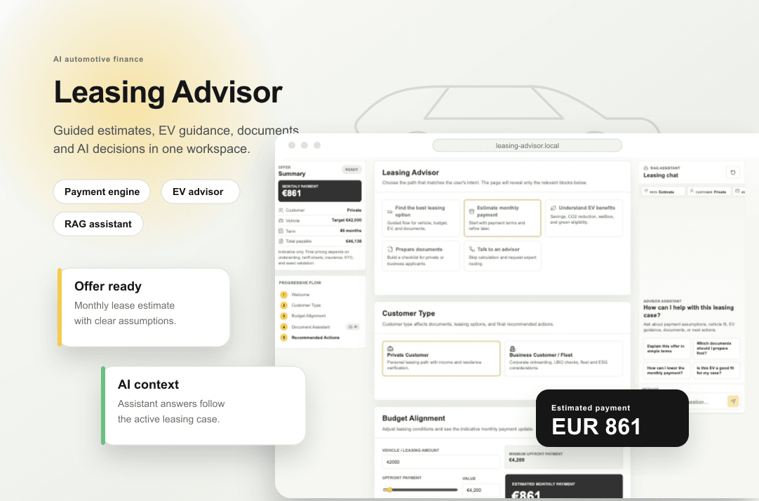 AI-Powered Leasing Advisor Platform
